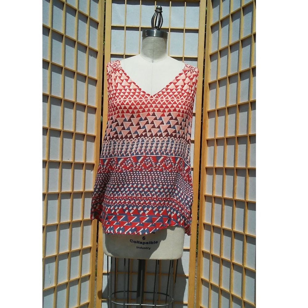 Lucky Brand Sleeveless Top w/ Cut Out Size M